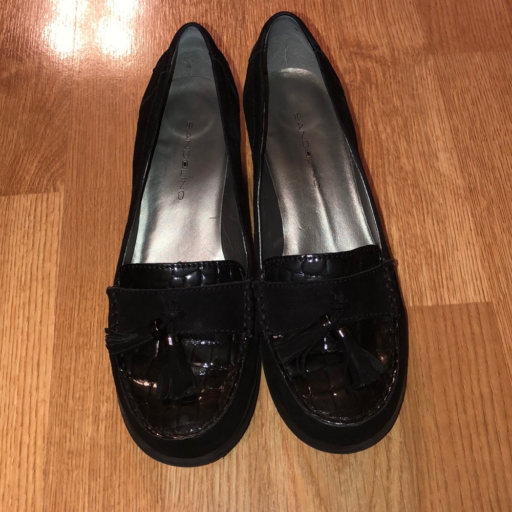 Black Suede Tassel Shoes
